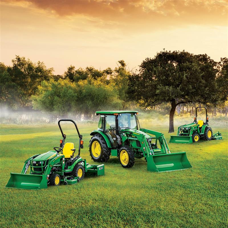 John Deere tractors with loaders