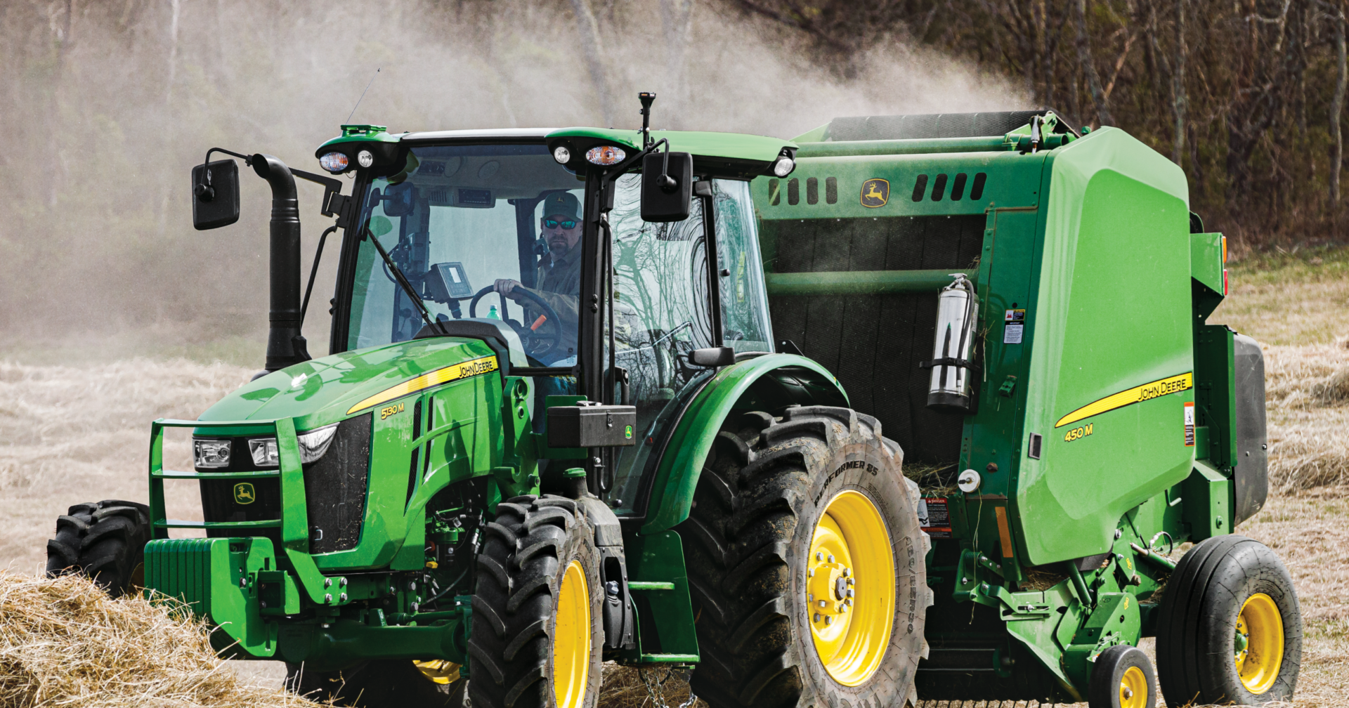 5130M w_ Round Baler