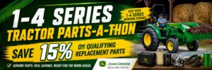 Read more about the article 1–4 Series JD Tractor Parts-A-Thon
