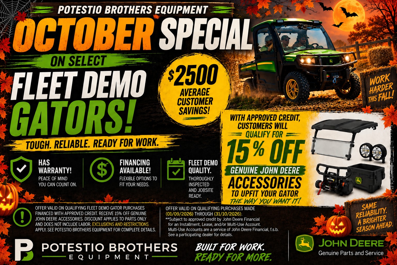 You are currently viewing October Demo Gator Special!