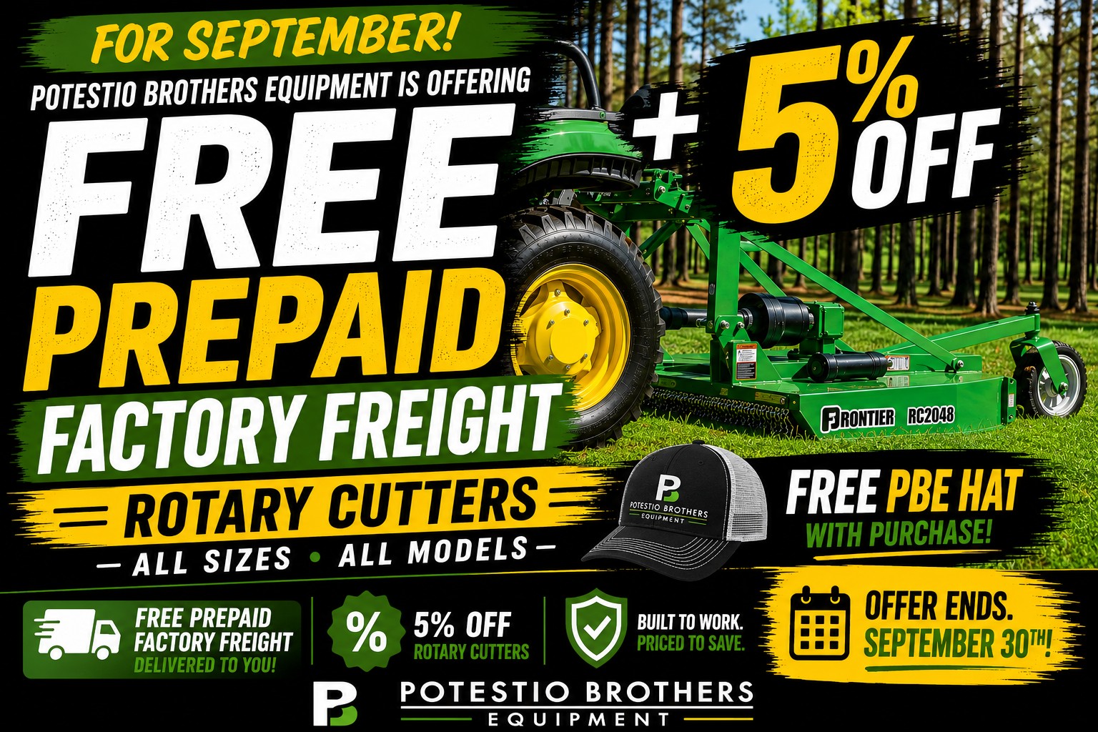 Read more about the article 5% Off Rotary Cutter + Free Hat September Promo