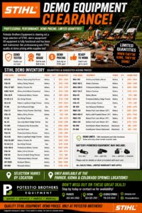 Read more about the article Stihl Demo Clearance Sale!