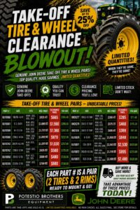 Read more about the article Take-Off Tire & Wheel September Blowout!